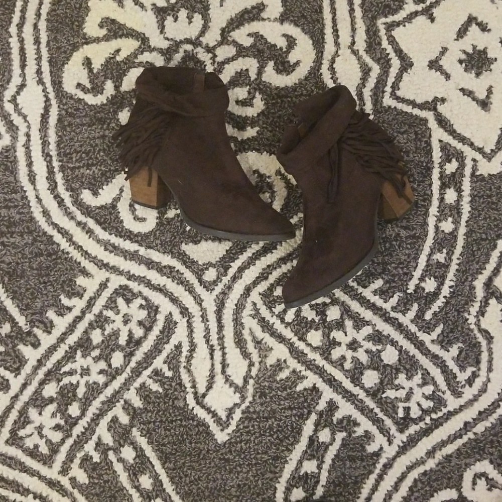 Brown booties